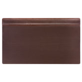 Chocolate Brown Leather Desk Pad, Top Rail, 34 x 20